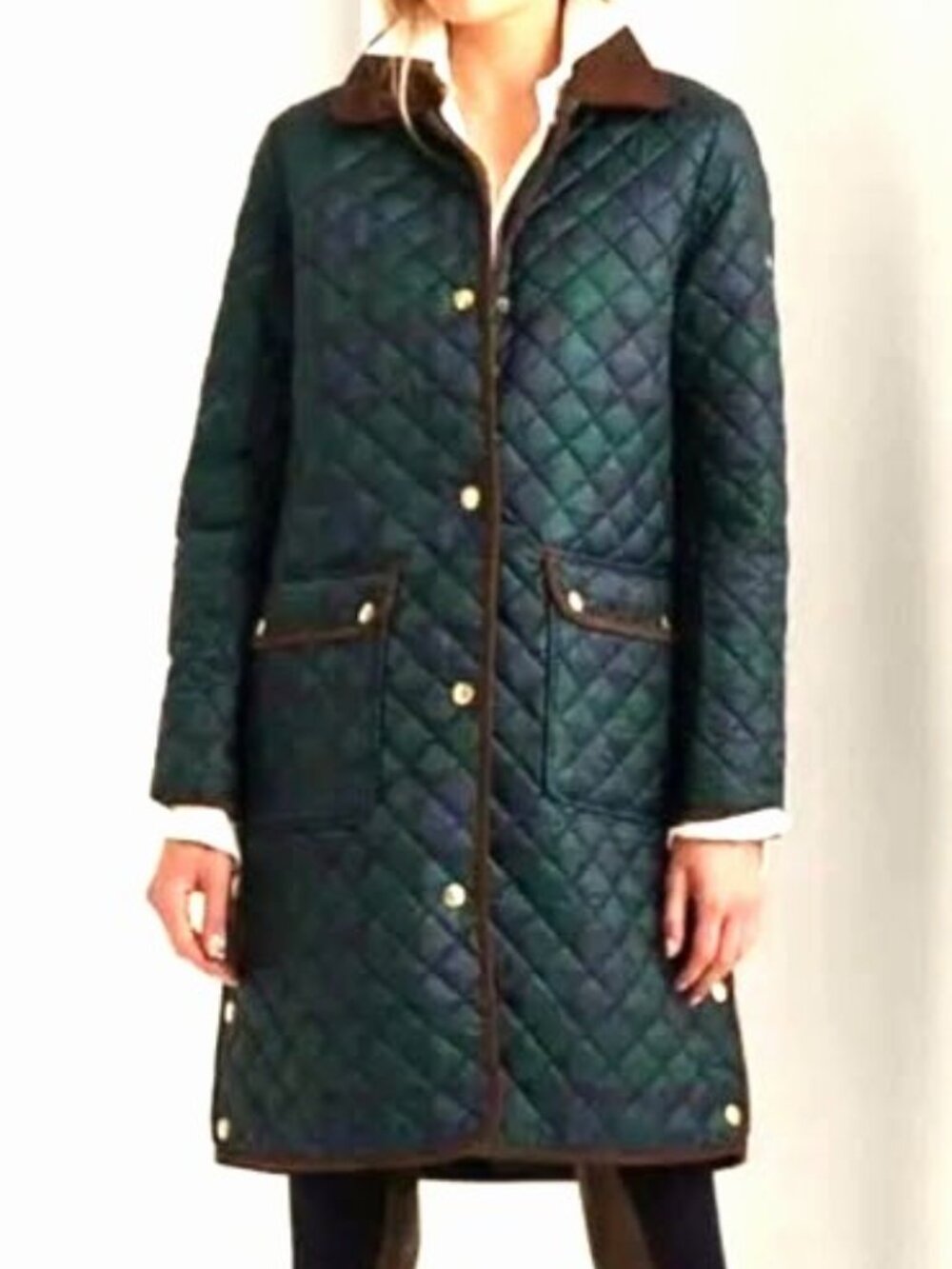 Ralph Lauren Quilted Coat--Stewart Hunting Tartan